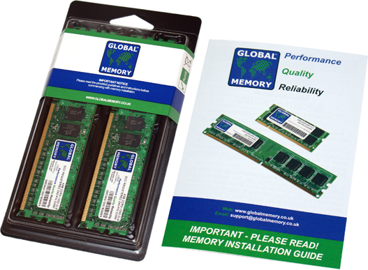 2GB (2 x 1GB) DDR3 800/1066/1333MHz 240-PIN ECC REGISTERED DIMM (RDIMM) MEMORY RAM KIT FOR HEWLETT-PACKARD SERVERS/WORKSTATIONS (2 RANK KIT NON-CHIPKILL)